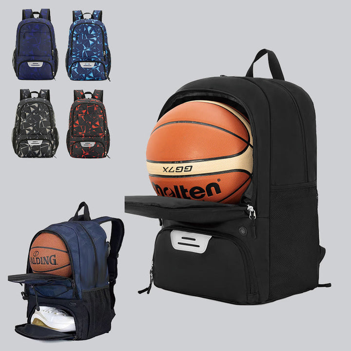 Sporttasche mit großer Kapazität, robuster Basketball-Rucksack mit Schuhfach