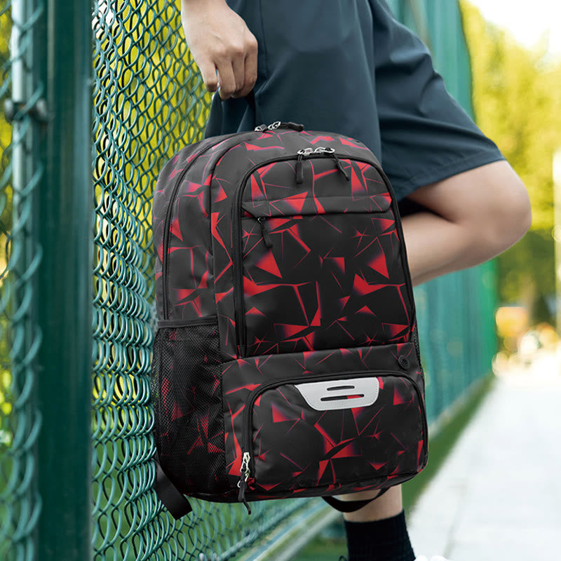 Sporttasche mit großer Kapazität, robuster Basketball-Rucksack mit Schuhfach