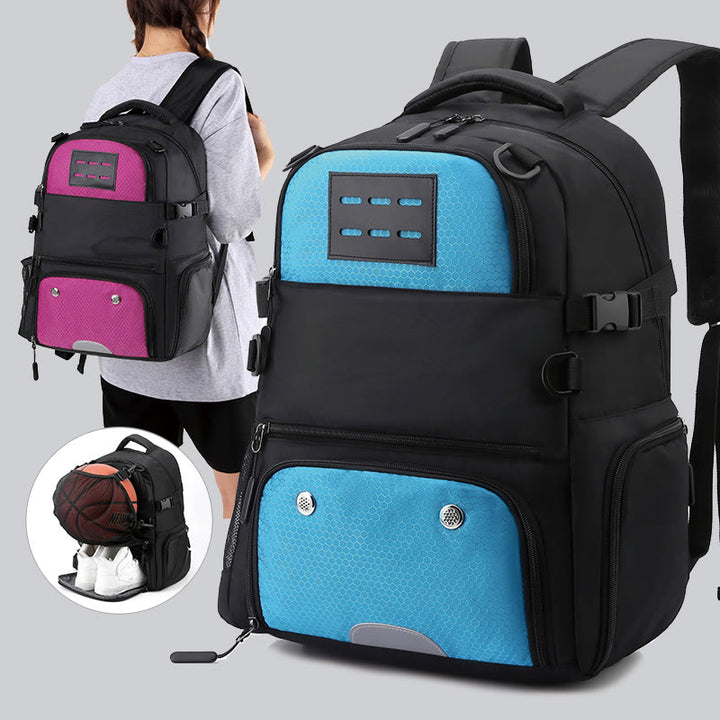 Wasserdichte Sporttasche mit mehreren Taschen, Basketball, Fußball, Rucksack