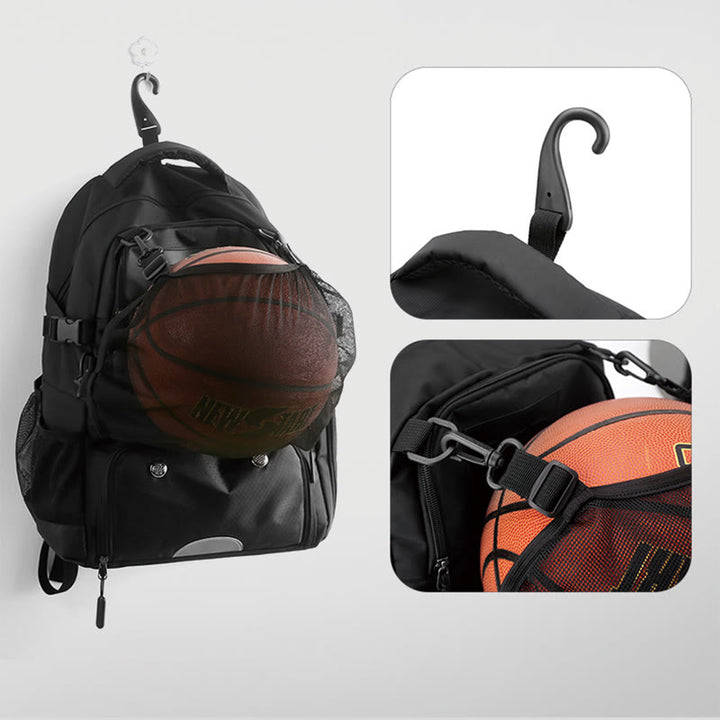 Wasserdichte Sporttasche mit mehreren Taschen, Basketball, Fußball, Rucksack