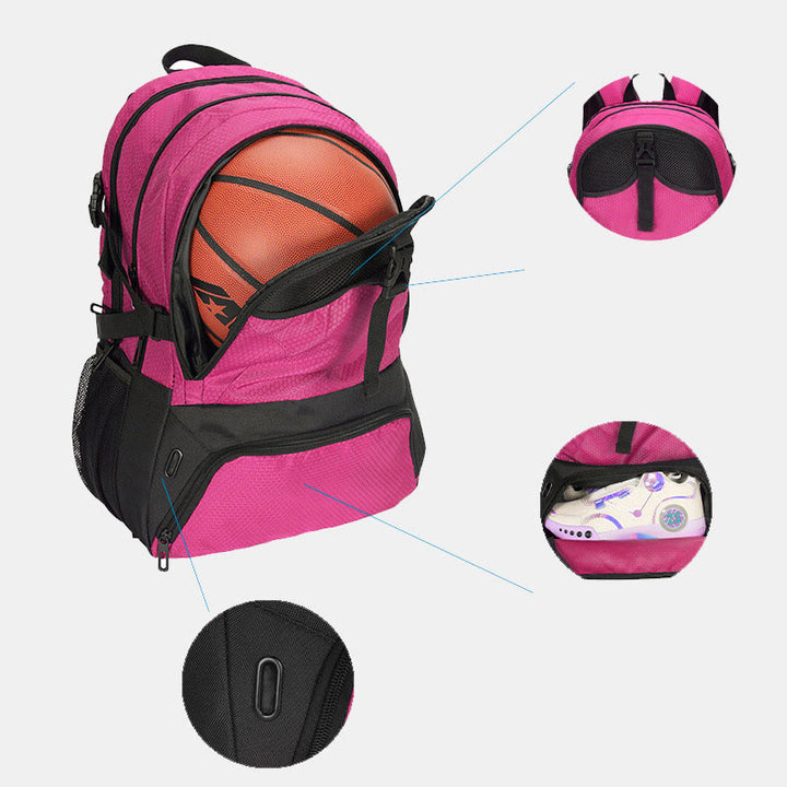 Leichter Rucksack mit mehreren Taschen für Teamsportarten, Fußballtasche, Rucksacktasche