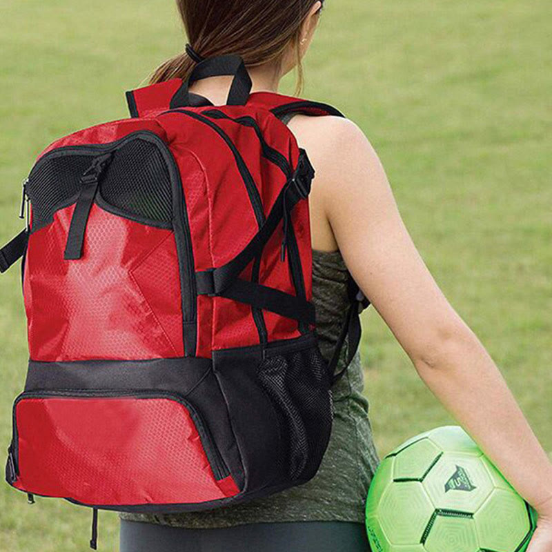 Leichter Rucksack mit mehreren Taschen für Teamsportarten, Fußballtasche, Rucksacktasche