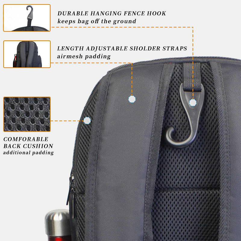Tennistasche Funktioneller Sportrucksack mit Schuhfach