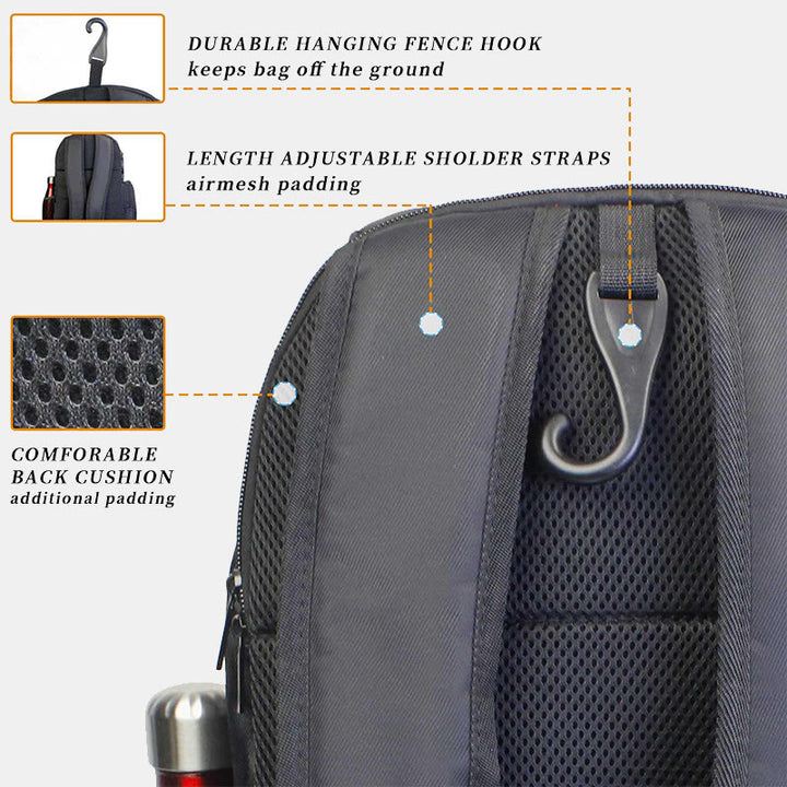 Tennistasche Funktioneller Sportrucksack mit Schuhfach