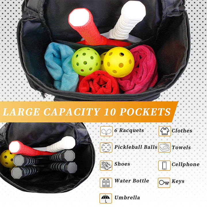 Tennistasche Funktioneller Sportrucksack mit Schuhfach