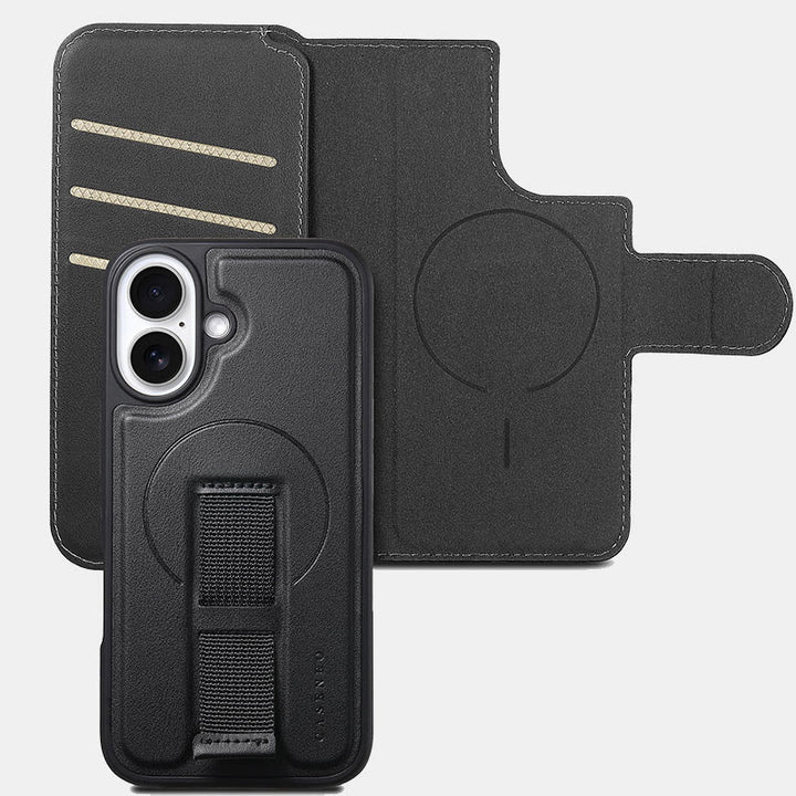 RFID-blockierende magnetische Handyhülle für iPhone mit Kartenhalter