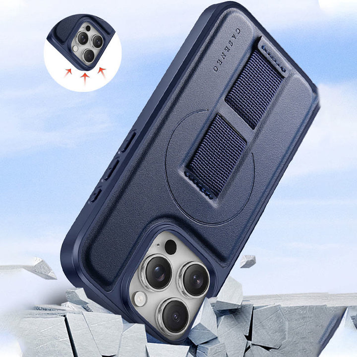 RFID-blockierende magnetische Handyhülle für iPhone mit Kartenhalter