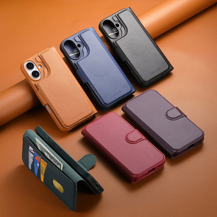 RFID-blockierende magnetische Handyhülle für iPhone mit Kartenhalter