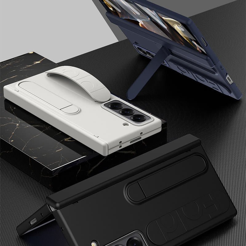 Handyhülle für Samsung Z Fold mit S-Pen-Halter, Stylus-Stoßdämpfer und Handschlaufe