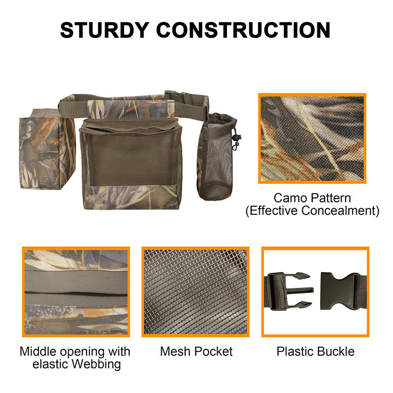 Camo Jagd Pack Taille Tasche Tasche Einstellbar Atmungsaktiv für Jagd Hund Training