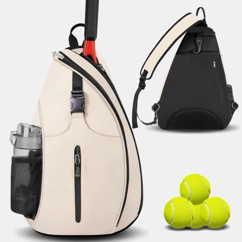 Tennistasche mit einer Schulter und Umhängetasche, Tennisschlägertasche - Weiß - image 1