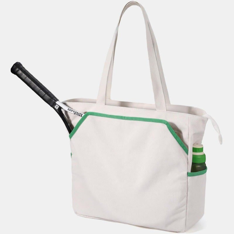 Tennis Tote Bag Große Kapazität Schläger Tasche Sport Tasche für Tennis Picketball Padel - Weiß - image 1