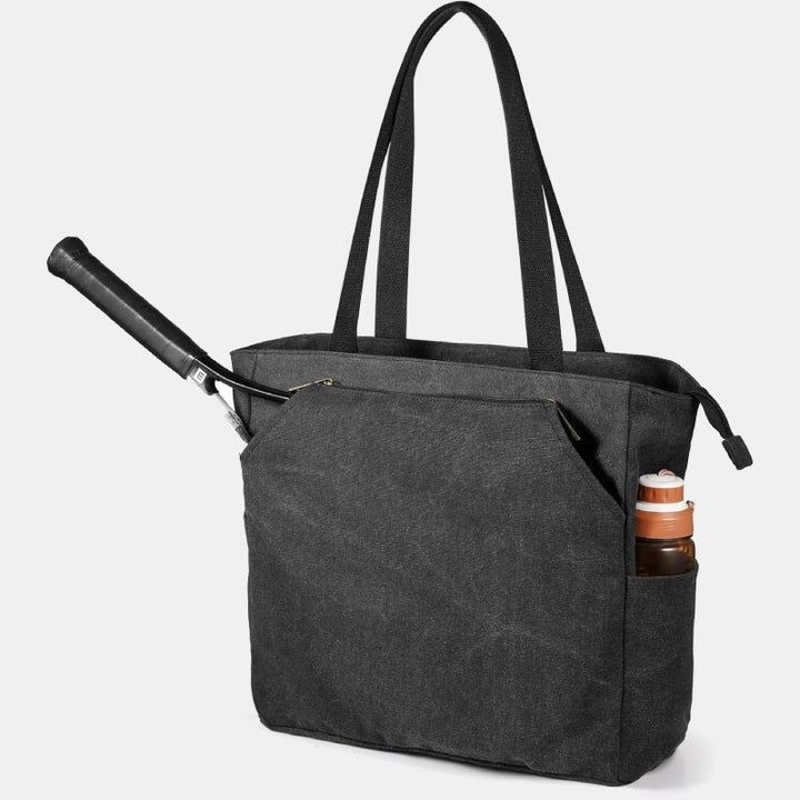 Tennis Tote Bag Große Kapazität Schläger Tasche Sport Tasche für Tennis Picketball Padel - Schwarz - image 8
