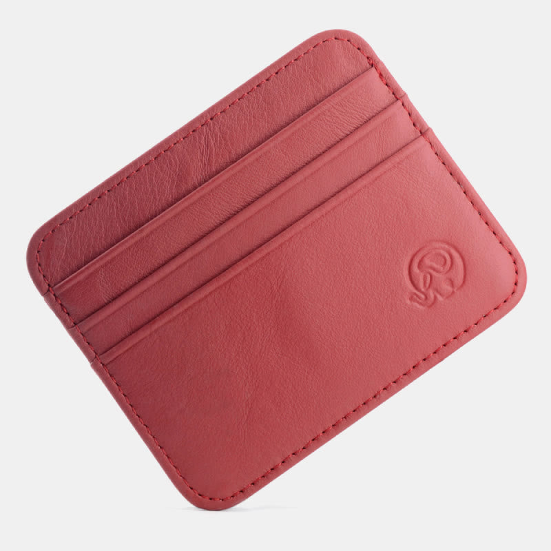 Schlanke minimalistische Vordertasche Brieftasche aus echtem Leder Kartenhalter Kartenetui - Stil 37 - image 45