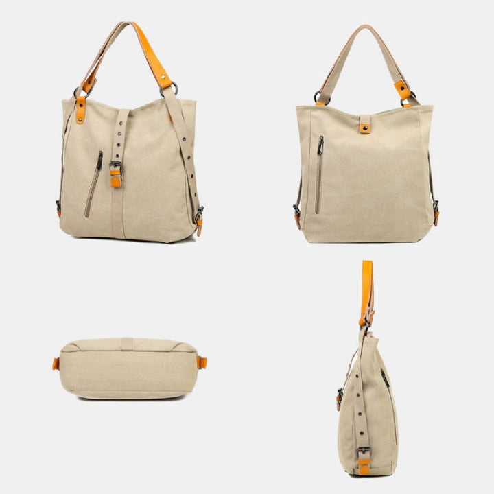 Multifunktionale Retro-Tragetasche mit großer Kapazität, umwandelbarer Rucksack - image 8