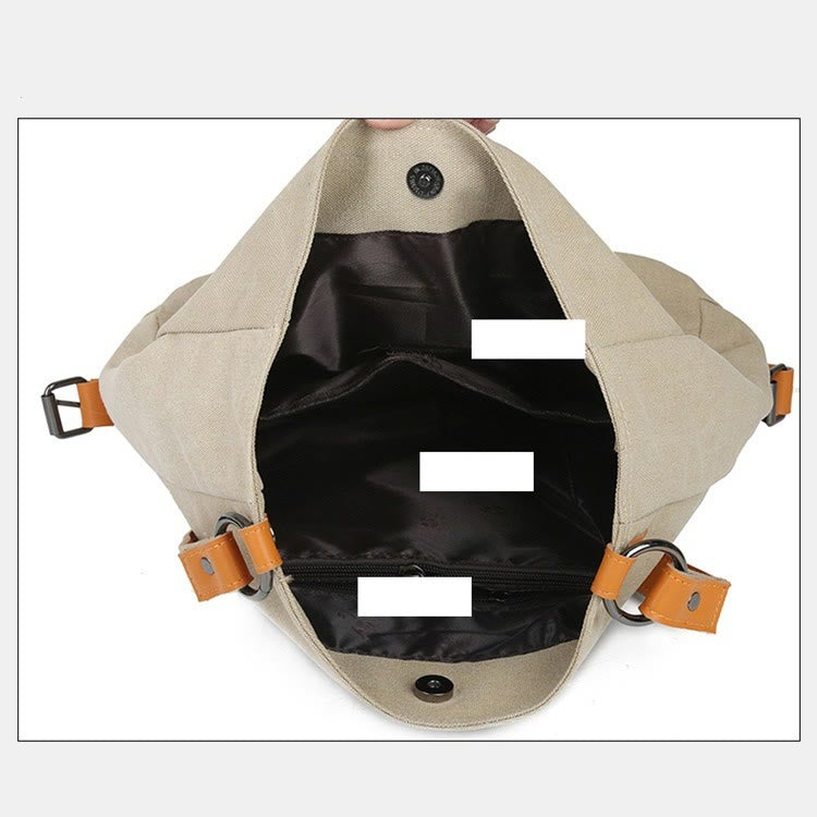 Multifunktionale Retro-Tragetasche mit großer Kapazität, umwandelbarer Rucksack - image 2