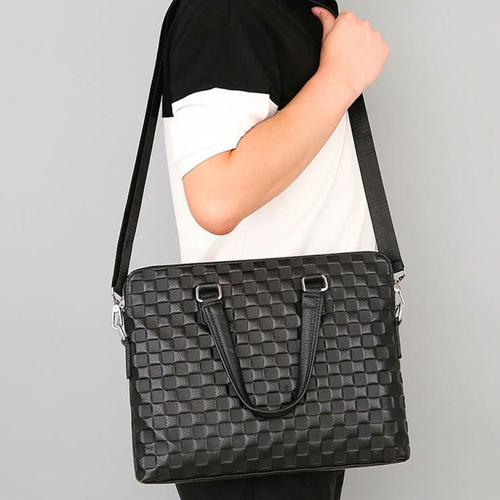 Aktentasche für Herren, Geschäftsreise, elegante, wasserdichte Umhängetasche - image 5