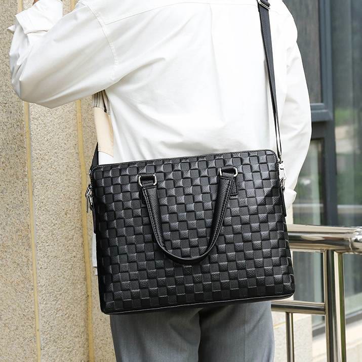 Aktentasche für Herren, Geschäftsreise, elegante, wasserdichte Umhängetasche - image 7