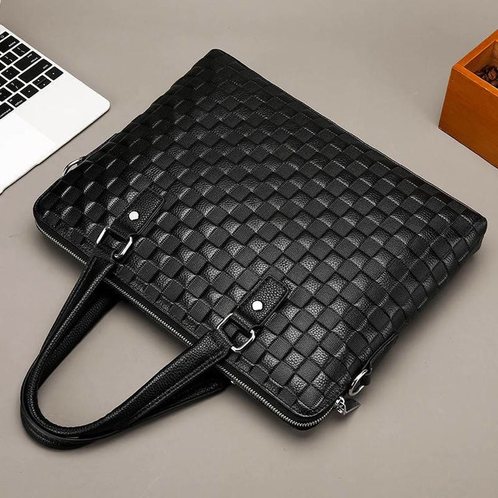 Aktentasche für Herren, Geschäftsreise, elegante, wasserdichte Umhängetasche - image 9