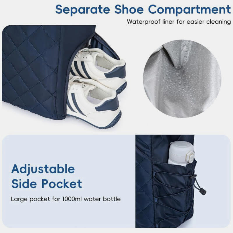 Wasserdichte gesteppte Schlägertasche, Tragetasche für Tennis, Picketball, Tragetasche, Umhängetasche - image 3