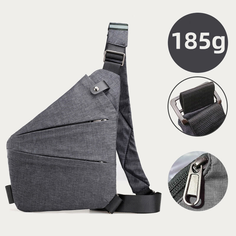 Diebstahlsichere, wasserdichte Schultertasche, Brusttasche - image 10