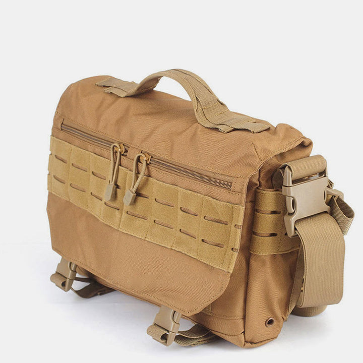 Herren Militär Messenger Bag Umhängetasche Reisetragetasche mit mehreren Fächern - image 5