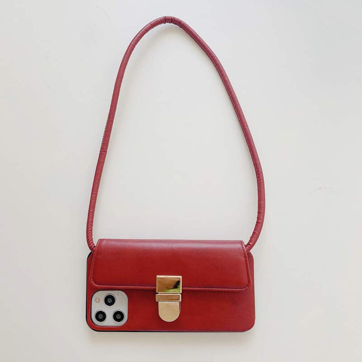 Entworfen für iPhone Wallet Case Handtasche Schultertasche Handyhülle