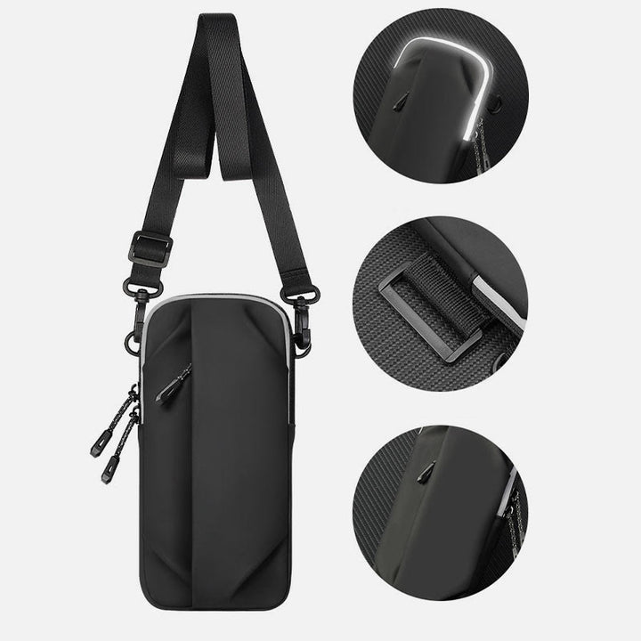 Handgelenktasche zum Laufen, wasserdichte Leder-Fitness-Telefontasche