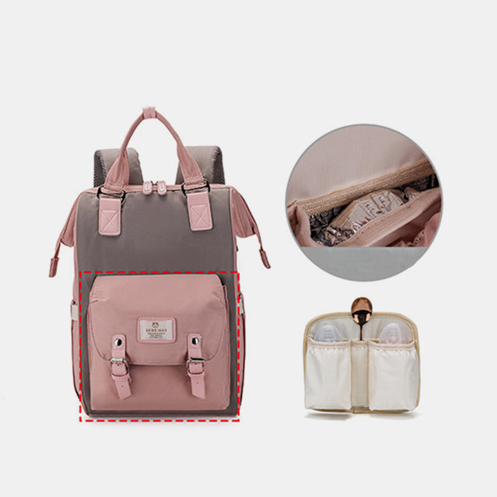 Multi Pocket Funktionale Wickeltasche Rucksack Reiserucksack Mama Tasche