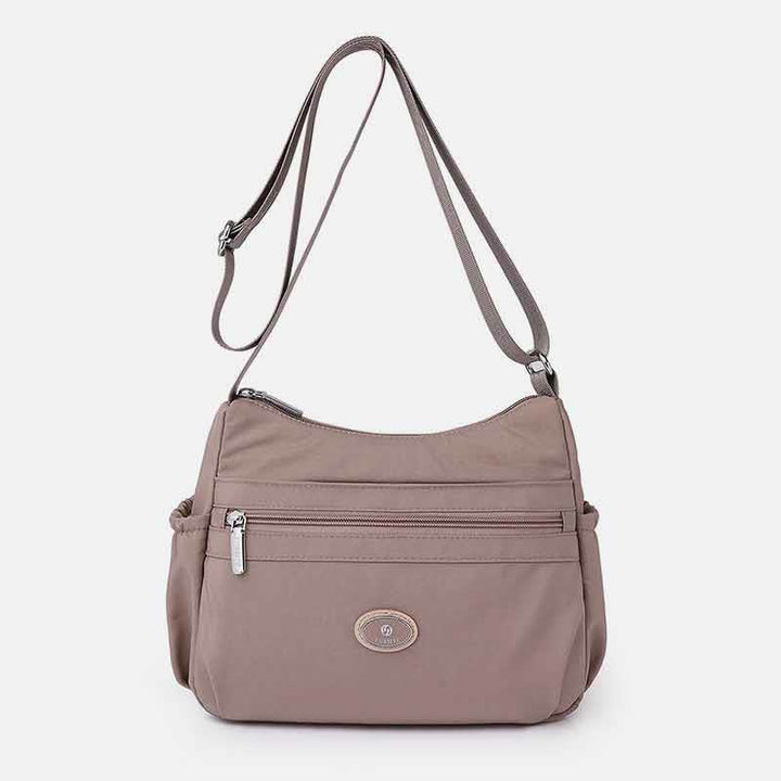 Mehrfarbige Umhängetasche für Damen, große Pendlertasche aus Nylon
