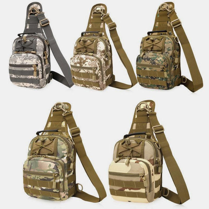4-Wege-Verwendung Camouflage Multifunktionale Outdoor-Schultertasche