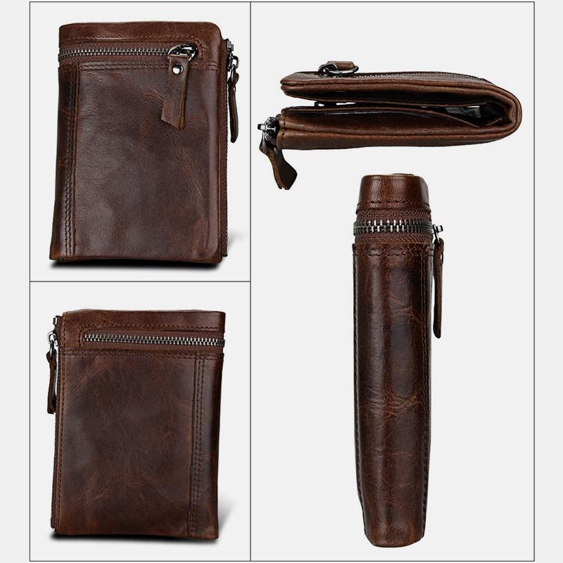 RFID Crazy Horse Leder Geldbörse
