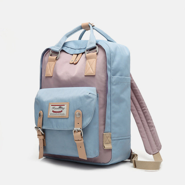 Großer Vintage-Reiserucksack mit mehreren Taschen im College-Stil