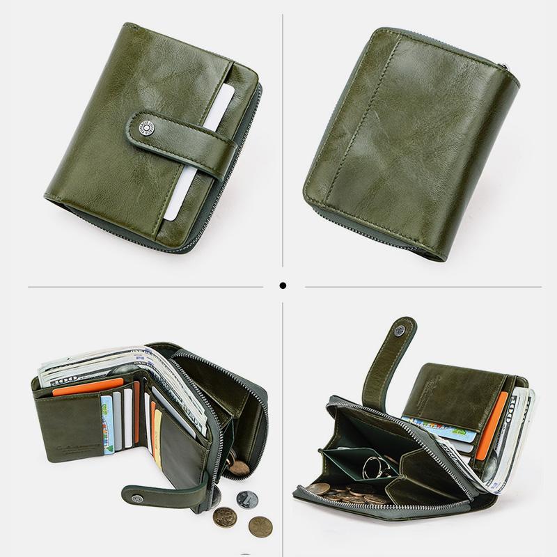 RFID Multifunktionale Leder Vintage Geldbörse