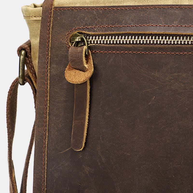 Herren Messenger Bags Canvas Umhängetasche Reise Arbeitstasche