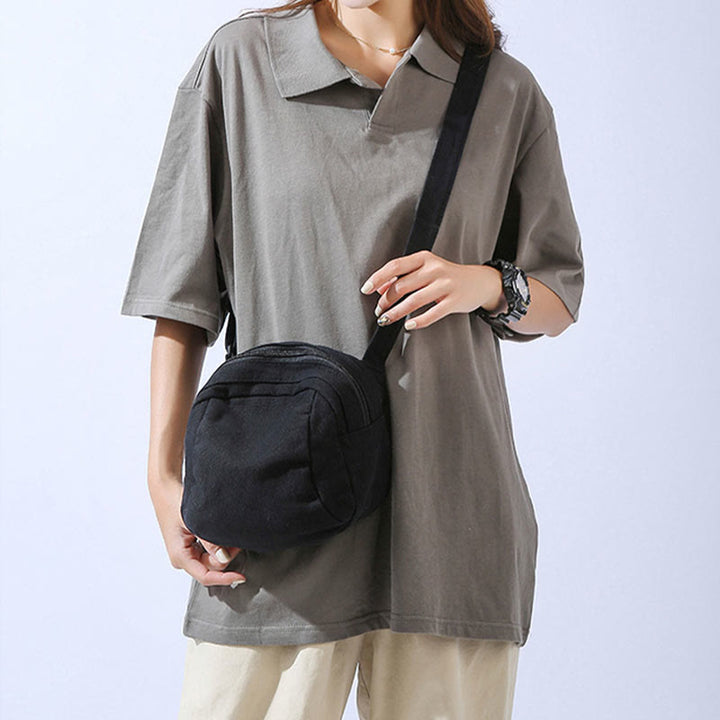 Lässige Umhängetasche für Damen aus Canvas, einfache Reisetasche