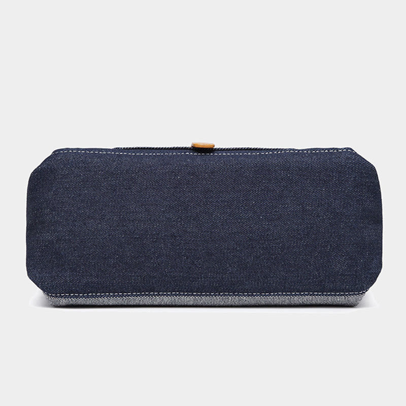 Damen 2-teiliges Denim-Handtaschen-Set, modisches Umhängetaschen-Set