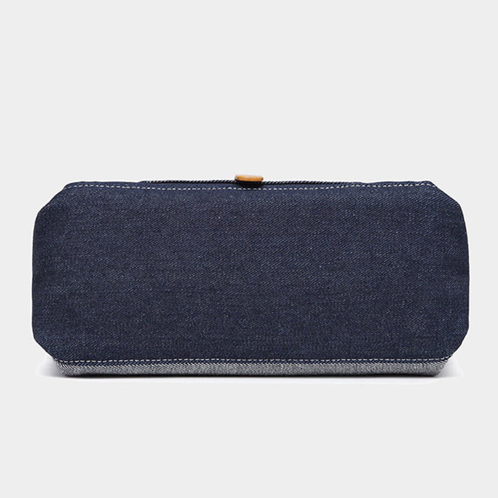 Damen 2-teiliges Denim-Handtaschen-Set, modisches Umhängetaschen-Set