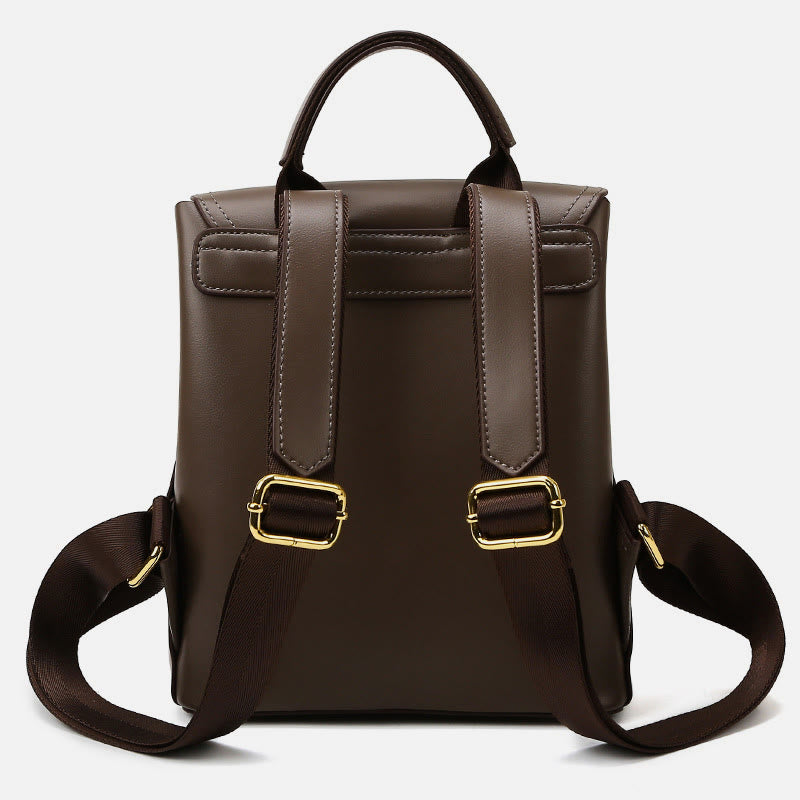 Minimalistischer Rucksack Farbkontrast Robustes veganes Leder Kleiner Tagesrucksack