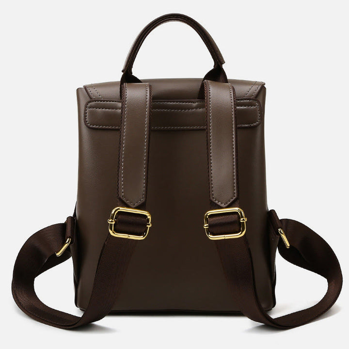 Minimalistischer Rucksack Farbkontrast Robustes veganes Leder Kleiner Tagesrucksack