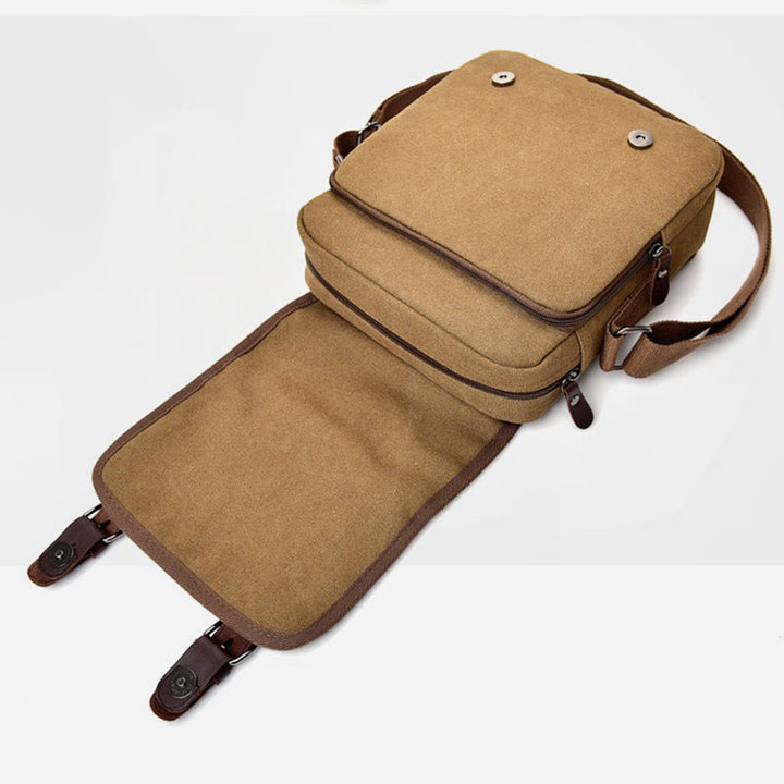 Umhängetasche für Herren, Retro-Canvas-Business-Umhängetasche
