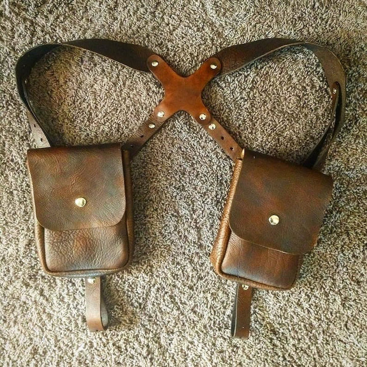 Retro Unterarm Geldbörse Herren Outdoor Telefon Tasche Weste Beutel