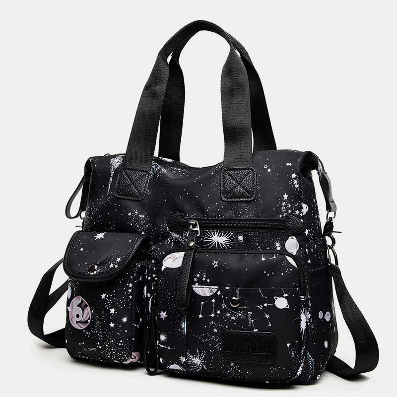 Leichte Tragetasche mit mehreren Taschen für Damen, Mehrzweck-Umhängetasche