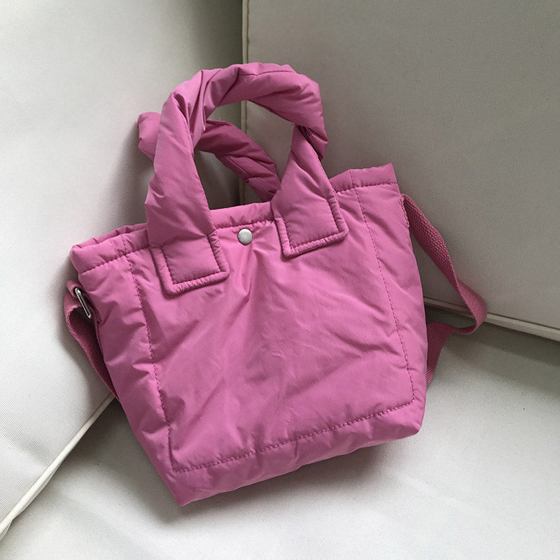 Leichte, gesteppte Handtasche für Damen, große, weich gepolsterte Umhängetasche