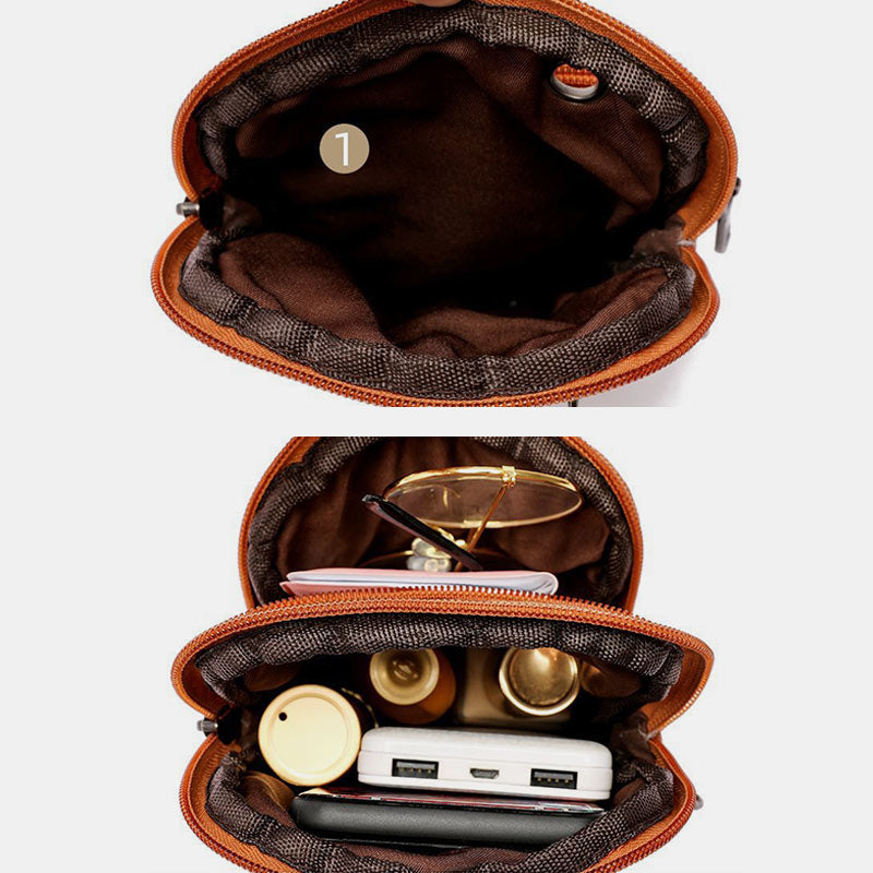 Große Kapazität Retro Handy Tasche Umhängetasche - image 3