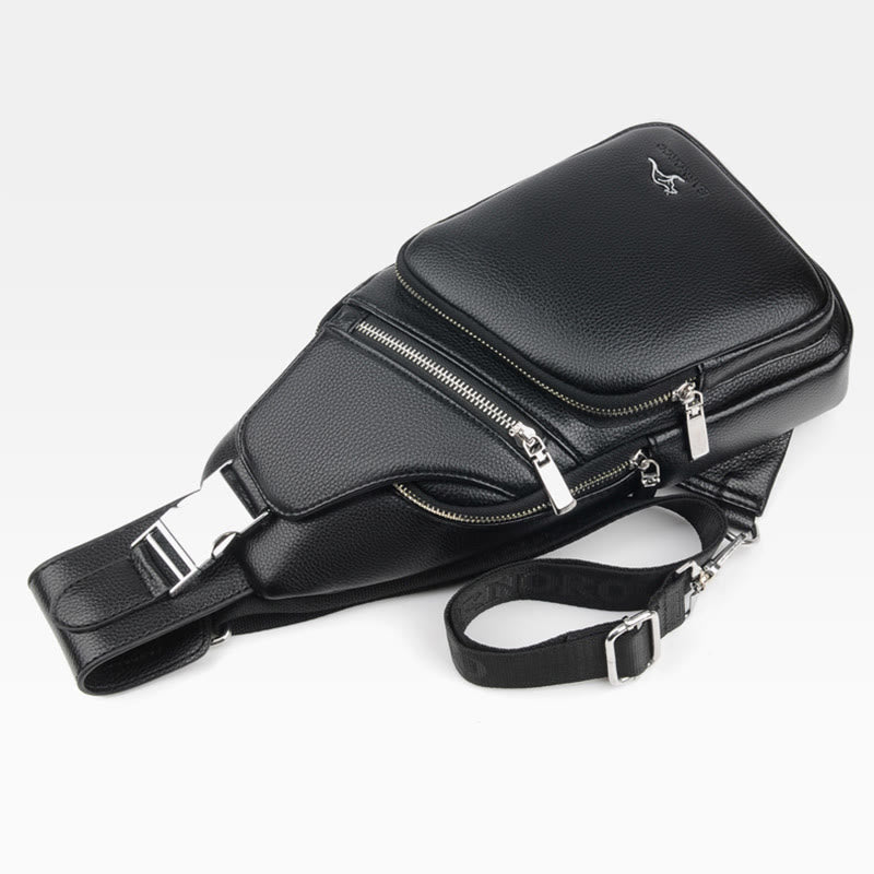 Diebstahlsichere Schultertasche mit großer Kapazität und USB-Aufladung