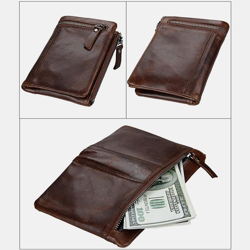 RFID Crazy Horse Leder Geldbörse
