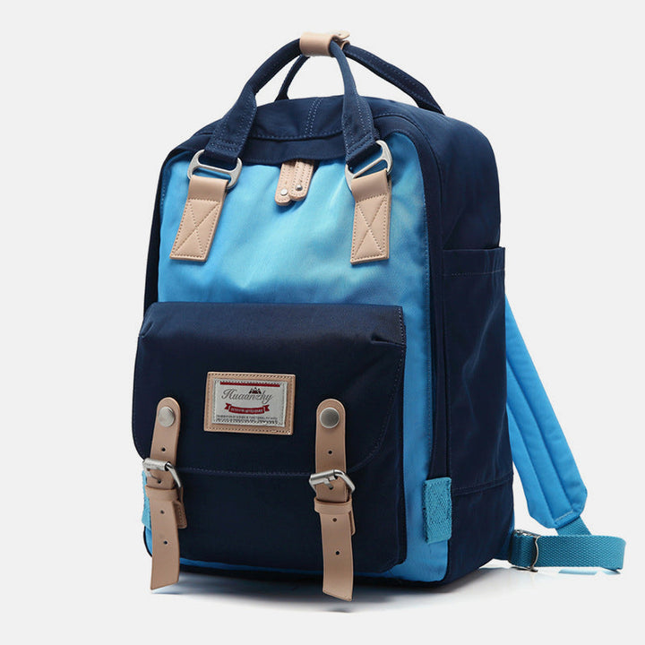 Großer Vintage-Reiserucksack mit mehreren Taschen im College-Stil