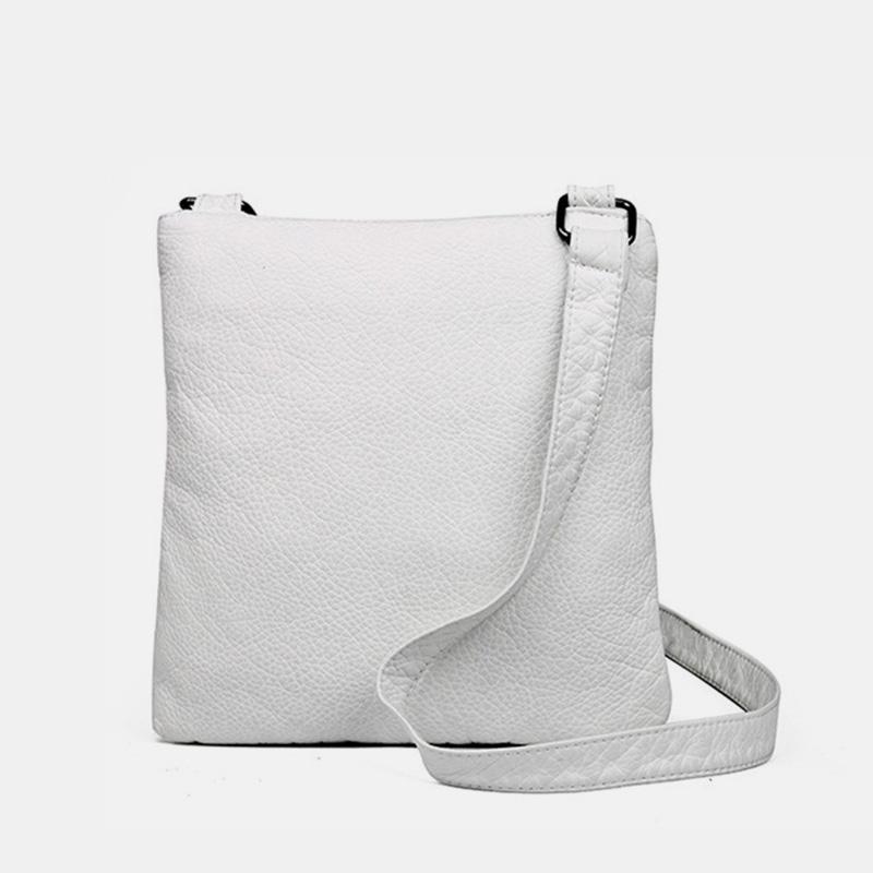 Umhängetasche aus weichem Leder mit großem Fassungsvermögen, Schultertasche