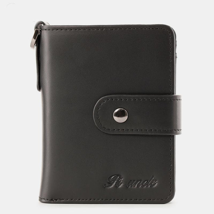 Kleine Lederbrieftasche mit RFID-Blockierung